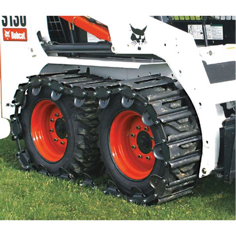 are steel skid steer tracs universal|skid steer tracks over tire.